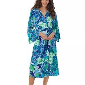 Beauty Sleep Social Patchwork Print Paradise Woven Midi Robe XS Floral Pockets